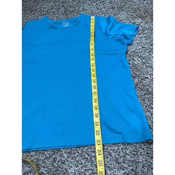 LL Bean Womens Supima Cotton T Shirts Sz L Reg Bundle Striped Blue Short Sleeve - Picture 10 of 10